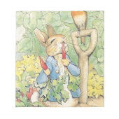 Peter Rabbit im Garten - Beatrix Potter Notizblock (Vorderseite)