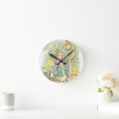 Peter Rabbit im Garten - Beatrix Potter Runde Wanduhr (Zuhause)