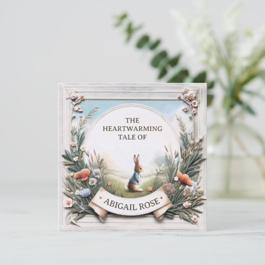 Peter Rabbit im Garten Einladung (Stehend Vorderseite)