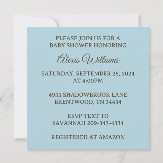 Peter Rabbit im Garten Einladung (Rückseite)