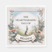 Peter Rabbit im Garten Serviette (Vorderseite)