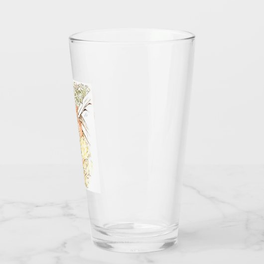 Peter Rabbit im Garten (von Beatrix Potter) Glas (Links)