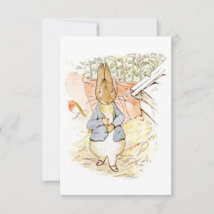 Peter Rabbit im Garten (von Beatrix Potter) Karte