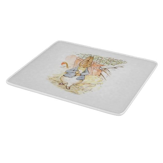 Peter Rabbit im Garten (von Beatrix Potter) Schneidebrett (Ecke)