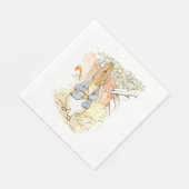 Peter Rabbit im Garten (von Beatrix Potter) Serviette (Ecke)