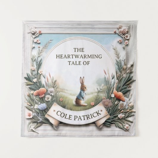 Peter Rabbit im Garten Wandteppich (Vorderseite)