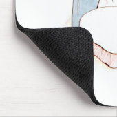 Peter Rabbit in Bed (wird von seiner Mutter Gefütt Mousepad (Ecke)