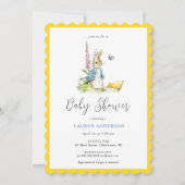 Peter Rabbit in der Garden Baby Dusche Einladung (Vorderseite)