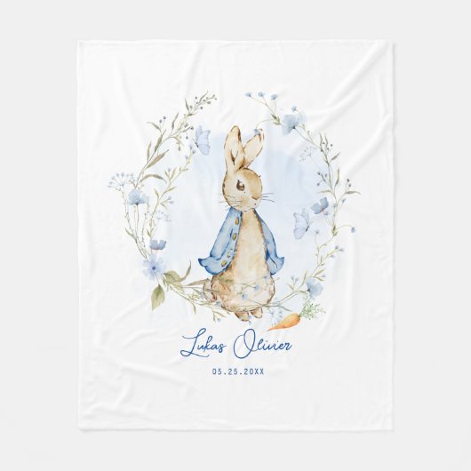 Peter Rabbit Inspiriert Design Fleecedecke (Vorderseite)