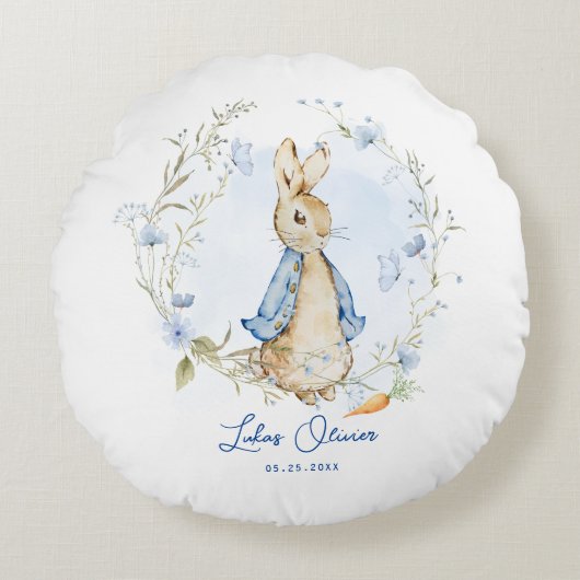 Peter Rabbit Inspiriert Design Rundkissen Rundes Kissen (Vorderseite)