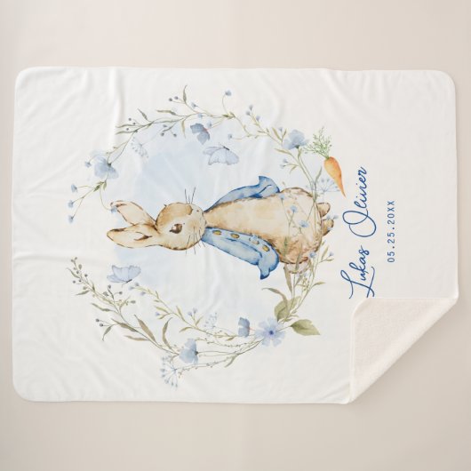 Peter Rabbit Inspiriert Design Sherpadecke (Vorderseite (Horizontal))