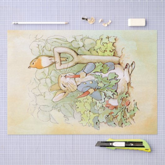 Peter Rabbit (Karotten) Tissue Paper Seidenpapier (Handwerk)