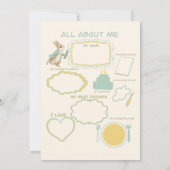 Peter Rabbit Kindergeburtstag & Game Einladung (Rückseite)