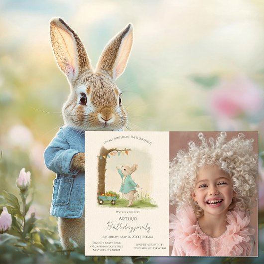 Peter Rabbit Kindergeburtstag & Game Einladung