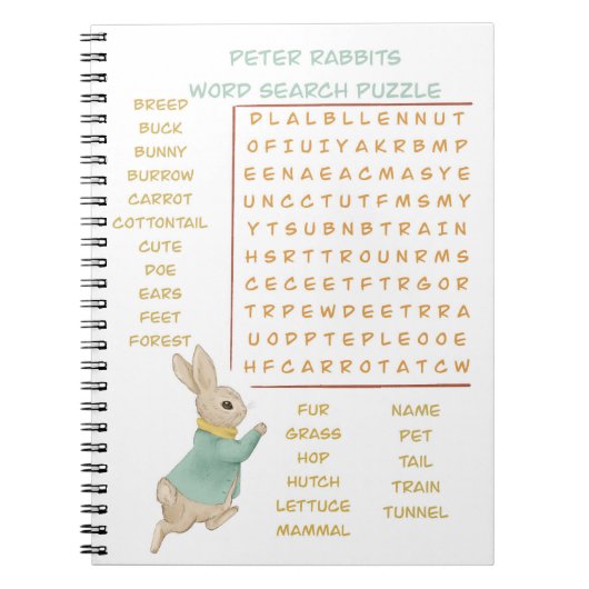 Peter Rabbit Kindergeburtstag & Game Notizblock (Vorderseite)