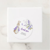Peter Rabbit Lila Baby Shower Geschenkanhänger (Beispiel)