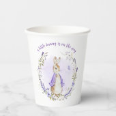 Peter Rabbit Lila Baby Shower Pappbecher (Vorderseite)