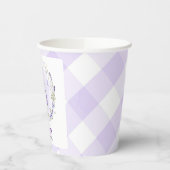 Peter Rabbit Lila Baby Shower Pappbecher (Links)