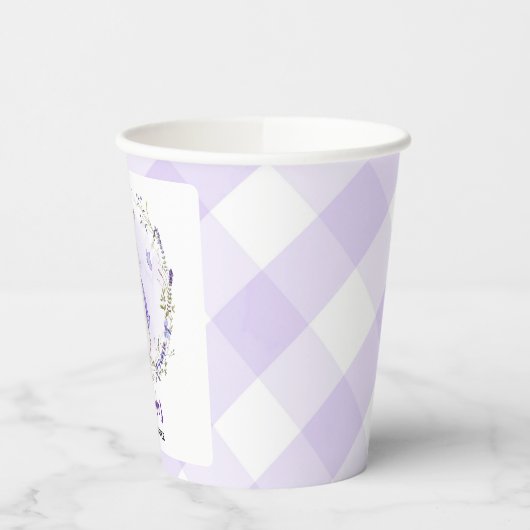 Peter Rabbit Lila Baby Shower Pappbecher (Links)