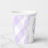 Peter Rabbit Lila Baby Shower Pappbecher (Rechts)