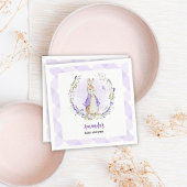 Peter Rabbit Lila Baby Shower Serviette