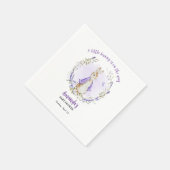 Peter Rabbit Lila Baby Shower Serviette (Ecke)