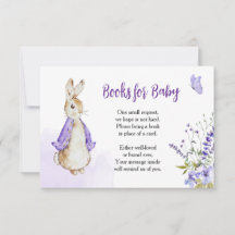 Peter Rabbit Lila Bücher für Kinderkarte