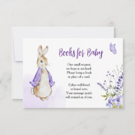 Peter Rabbit Lila Bücher für Kinderkarte RSVP Karte