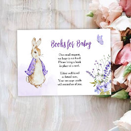 Peter Rabbit Lila Bücher für Kinderkarte RSVP Karte