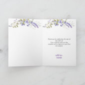 Peter Rabbit Lila Dankeskarte (Innenseite)