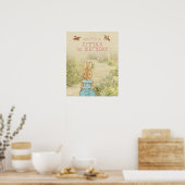 Peter Rabbit - Mädchen | Begrüßung zum ersten Gebu Poster (Küche)