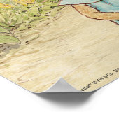 Peter Rabbit - Mädchen | Begrüßung zum ersten Gebu Poster (Ecke)