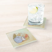 Peter Rabbit (Mama) Glasuntersetzer (Schrägansicht)