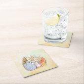 Peter Rabbit (Mama) Rechteckiger Pappuntersetzer (Vor Ort)