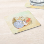 Peter Rabbit (Mama) Rechteckiger Pappuntersetzer (angewinkelt)