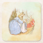 Peter Rabbit (Mama) Rechteckiger Pappuntersetzer (Vorderseite)