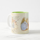 Peter Rabbit (Mama) Zweifarbige Tasse (Vorderseite Links)