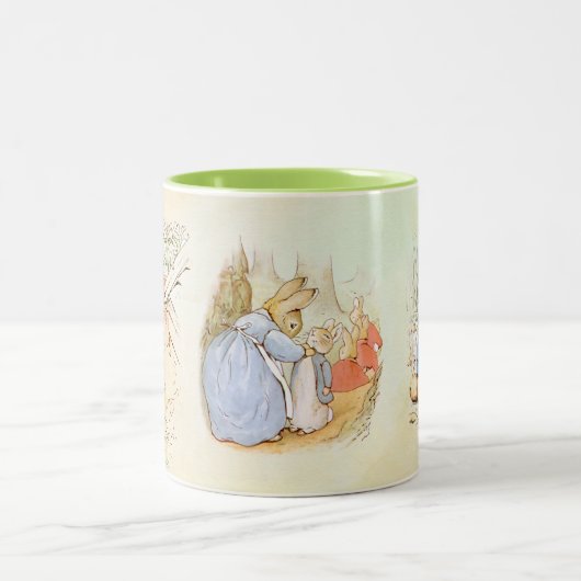 Peter Rabbit (Mama) Zweifarbige Tasse (Mittel)