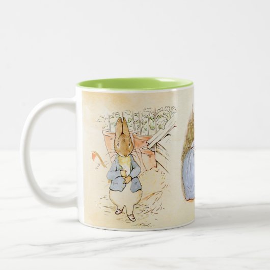Peter Rabbit (Mama) Zweifarbige Tasse (Links)