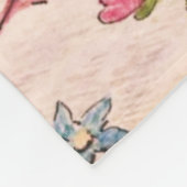 Peter Rabbit (Mäuse, die die Nadel einfädeln) Fleecedecke (Ecke)