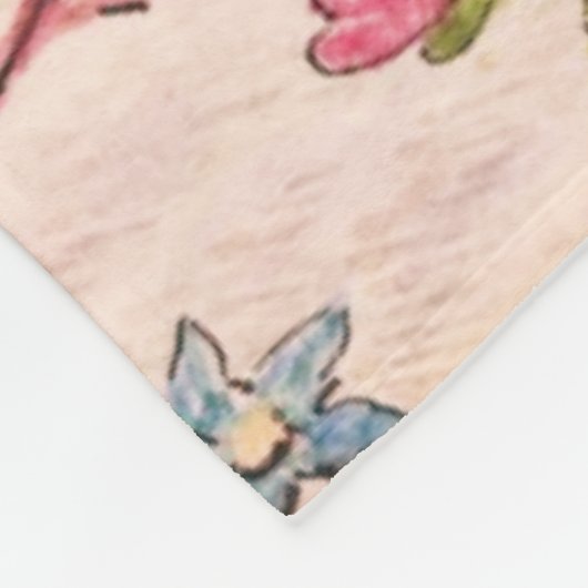 Peter Rabbit (Mäuse, die die Nadel einfädeln) Fleecedecke (Ecke)