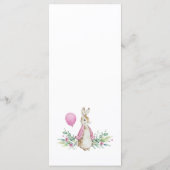 Peter Rabbit Menükarte (Rückseite)