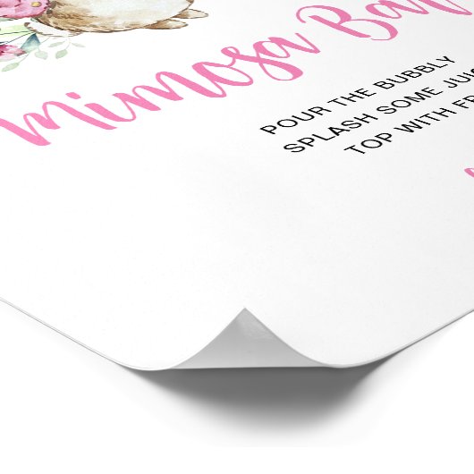 Peter Rabbit Mimosa Bar Poster (Ecke)