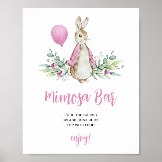 Peter Rabbit Mimosa Bar Poster (Vorne)