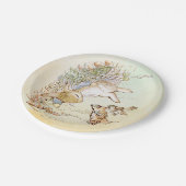 Peter Rabbit mit Vogelpapier-Tellern Pappteller (Schrägansicht)