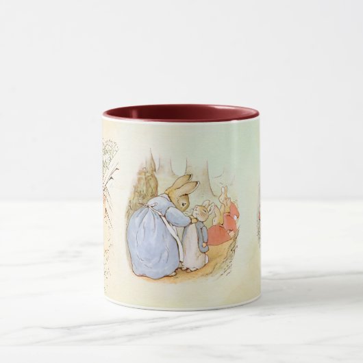 Peter Rabbit mixen Zwei-Tone-Kaffee-Tasse Tasse (Zentrum)