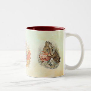 Peter Rabbit mixen Zwei-Tone-Kaffee-Tasse Zweifarbige Tasse