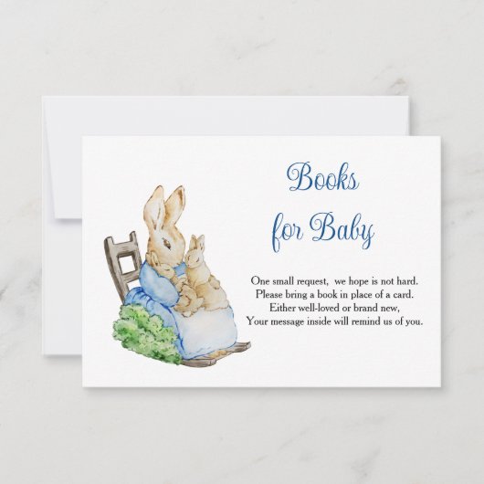 Peter Rabbit Mommy Books for Baby RSVP Card (Vorderseite)