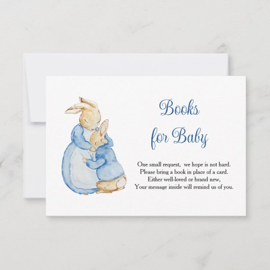 Peter Rabbit Mommy Books for Baby RSVP Karte (Vorderseite)