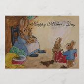 Peter-Rabbit-Muttertagskarte Karte (Vorderseite)